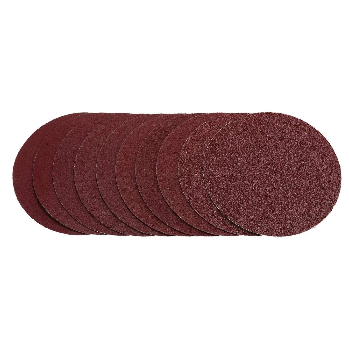 Draper 03158 Sanding Discs 125mm Hook & Loop Assorted Grit - 40G 80G 120G 240G Pack of 10 Draper