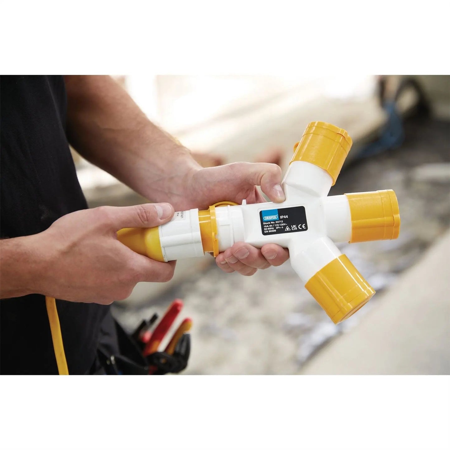 Draper 03712 110V 3-Way Splitter 16A Draper