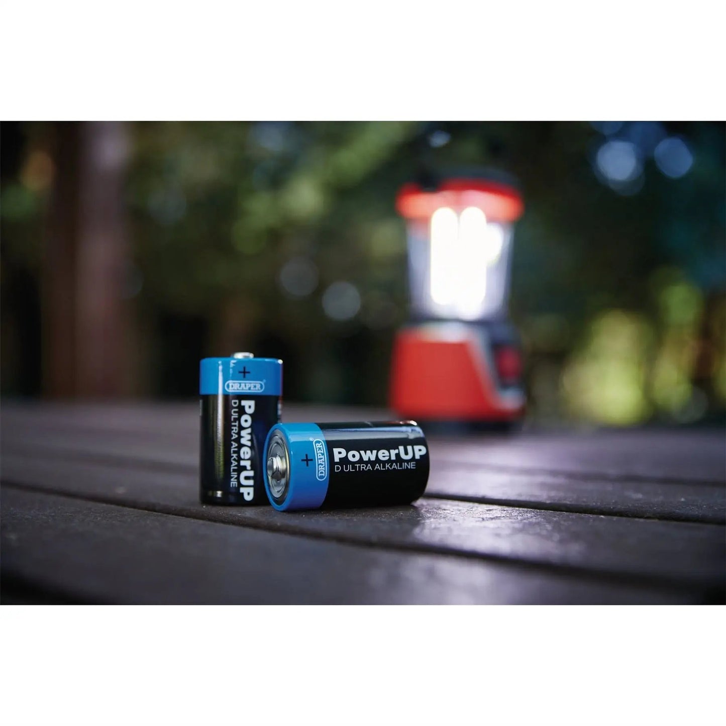 Draper 03980 PowerUP Ultra Alkaline D Batteries Pack of 12 Draper