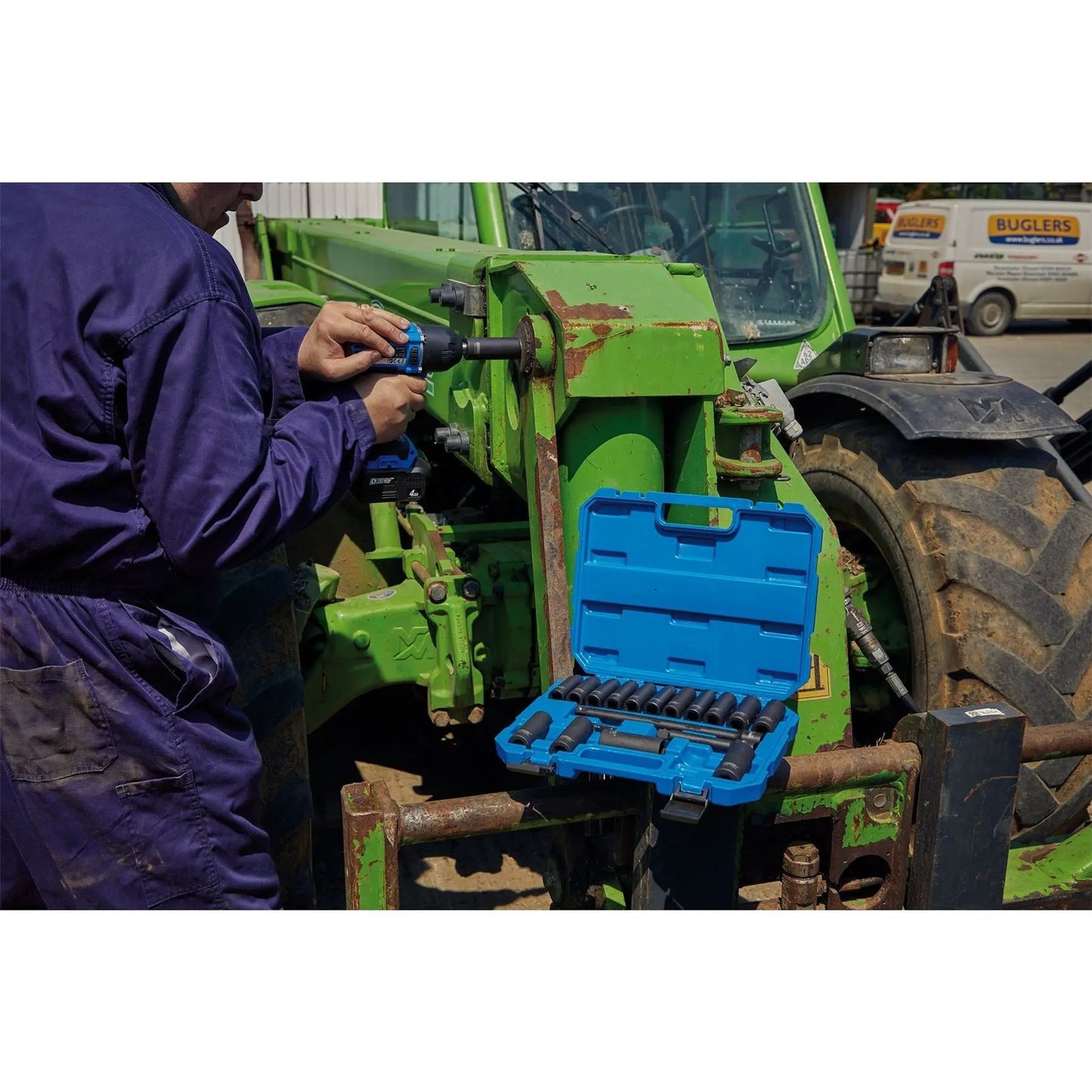 Draper 04577 HI-TORQ® Metric Deep Impact Socket Set 1/2" Sq. Dr. 19 Piece Draper