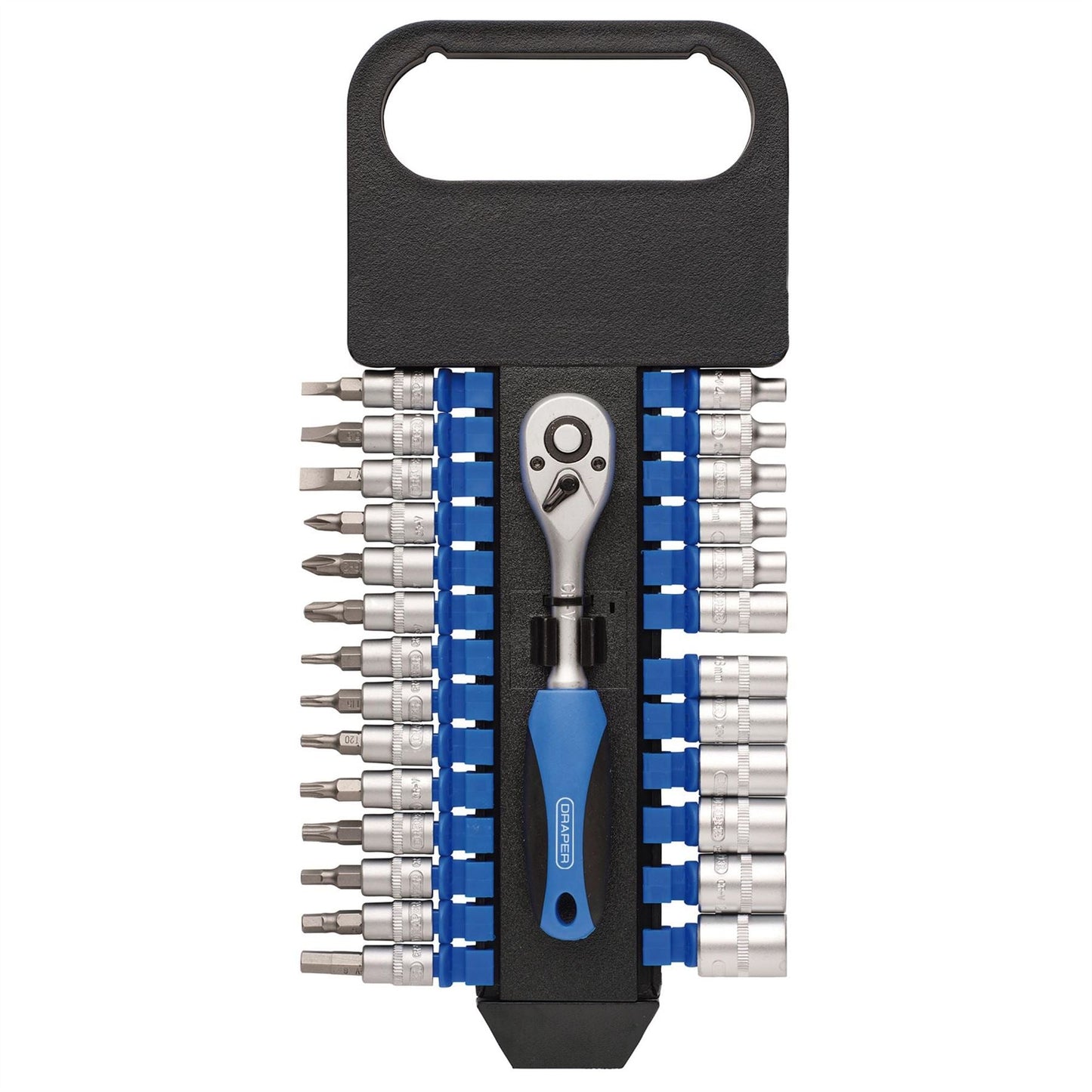 Draper 16370 Metric Socket Set 1/4" Sq. Dr. 27 Piece Draper