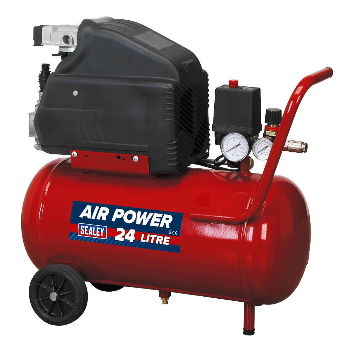 Sealey SA2415 Air Compressor 24L Direct Drive 1.5hp Sealey
