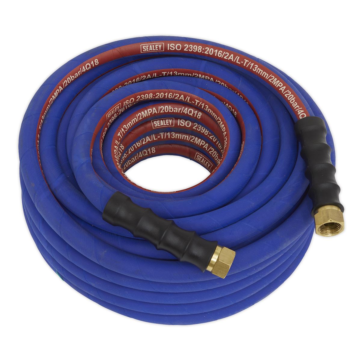 Sealey AH20R/12 Air Hose 20m x Ø13mm with 1/2"BSP Unions Extra-Heavy-Duty Sealey