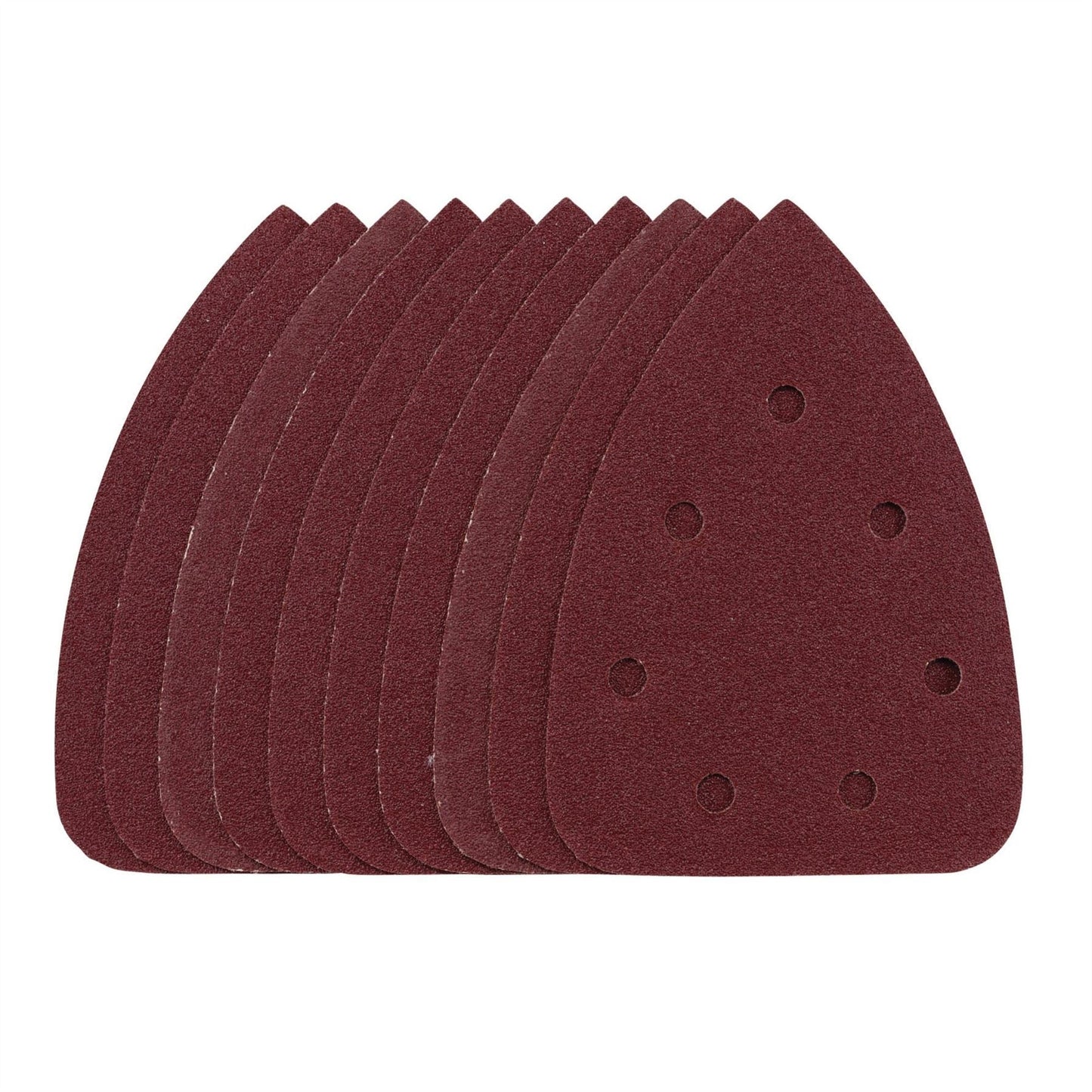 Draper 08617 Detail Sanding Sheets with Hook and Loop 140mm 80 Grit SSD6 Pack of 10 Draper