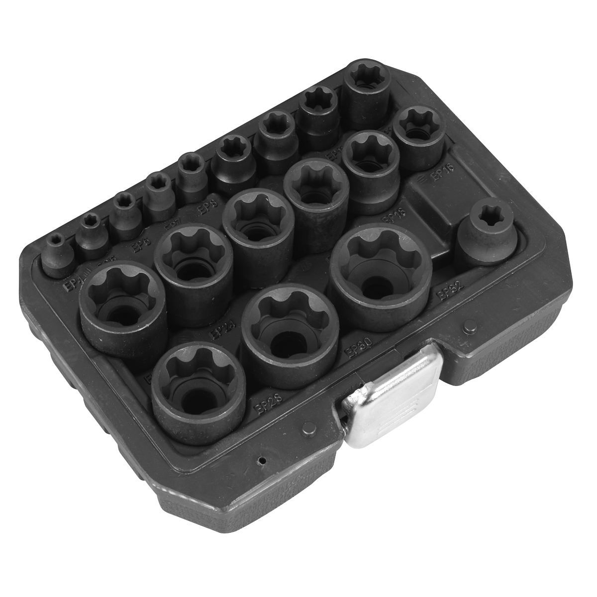 Sealey SX097 External TRX-P* Socket Set 19pc 1/4", 3/8", 1/2" Drive Sealey