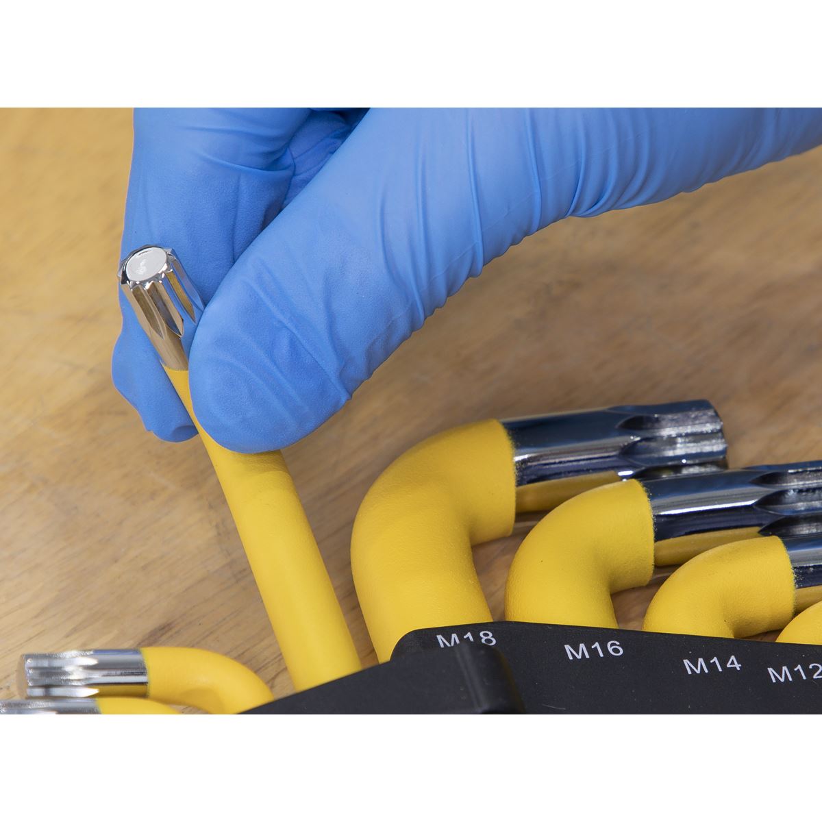 Sealey AK7189 Jumbo Spline Key Set 9pc Anti-Slip Sealey