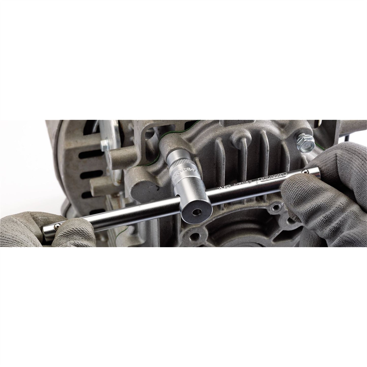 Draper 16788 Satin Chrome Sliding T Bar 3/8" Sq. Dr. Draper