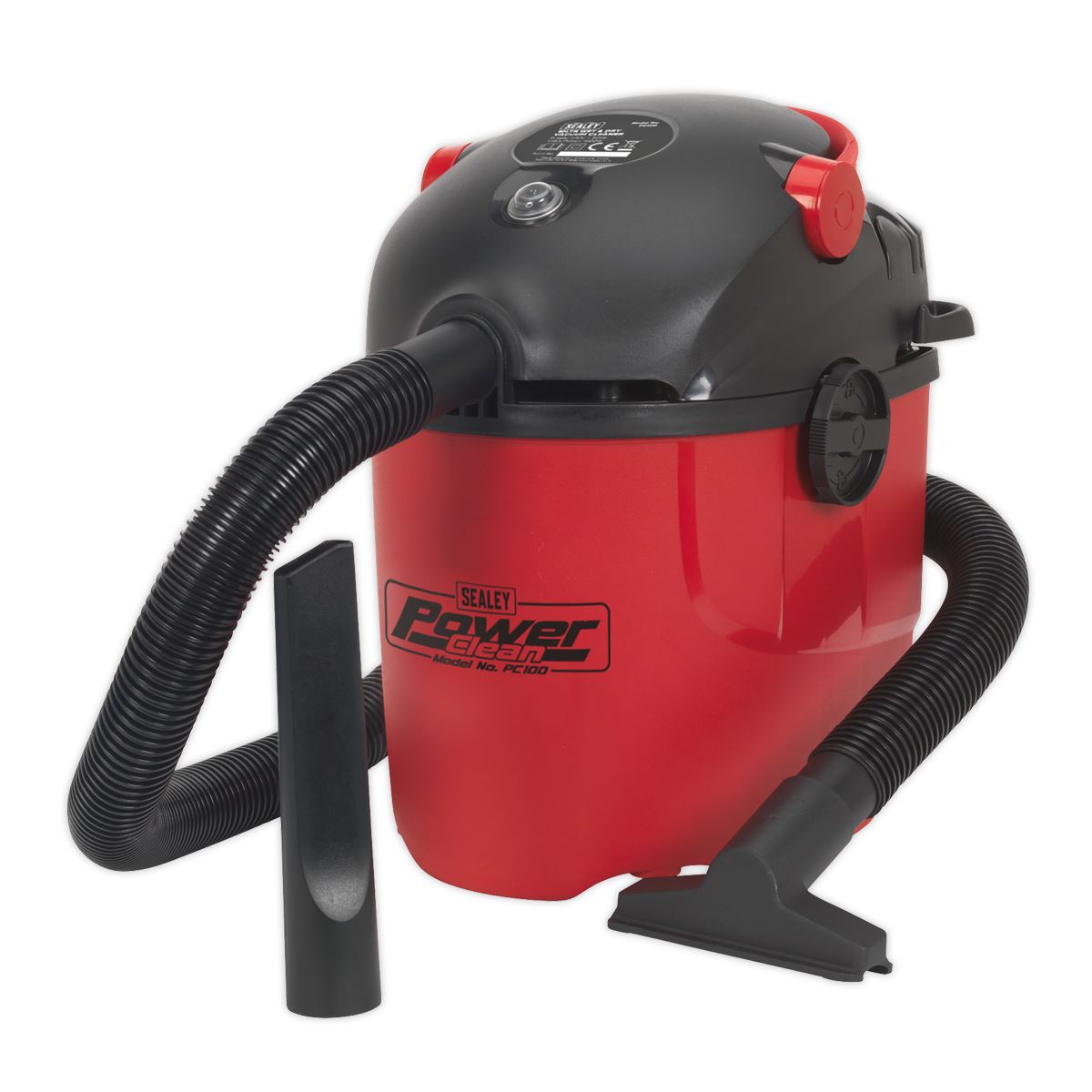 Sealey PC100 Vacuum Cleaner Wet & Dry 10L 1000W/230V Sealey