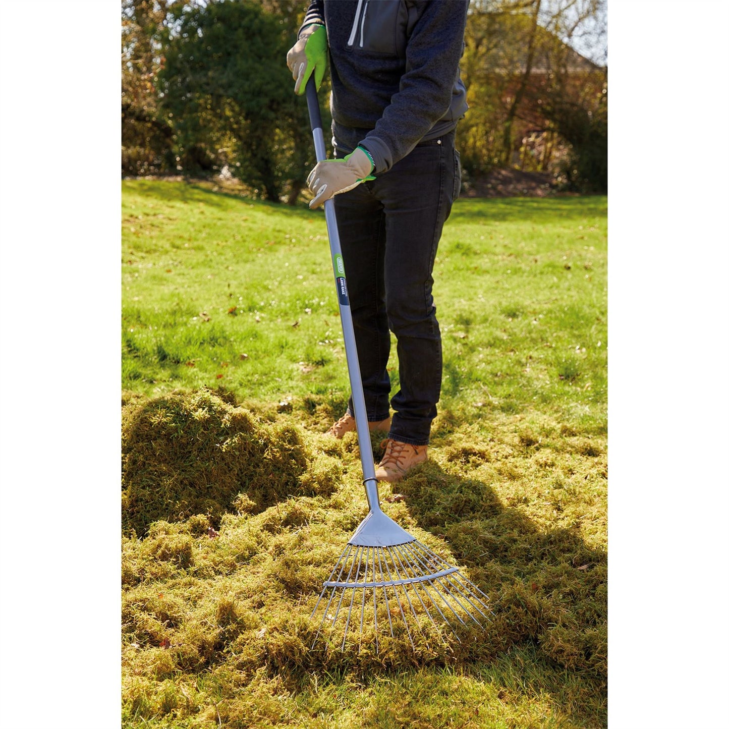 Draper 83764 Stainless Steel Soft Grip Lawn Rake Draper