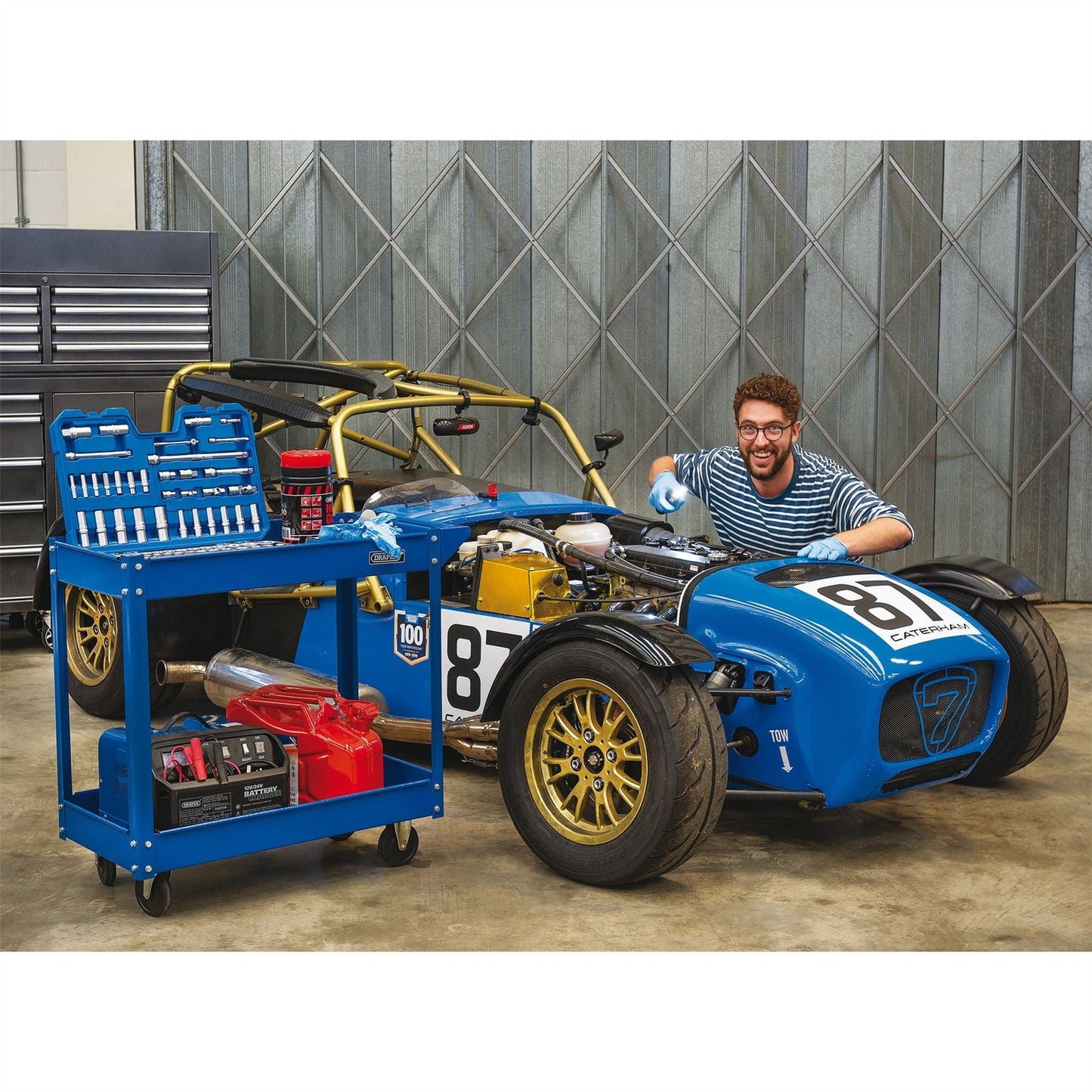 Draper 07629 2 Tier Tool Trolley Draper