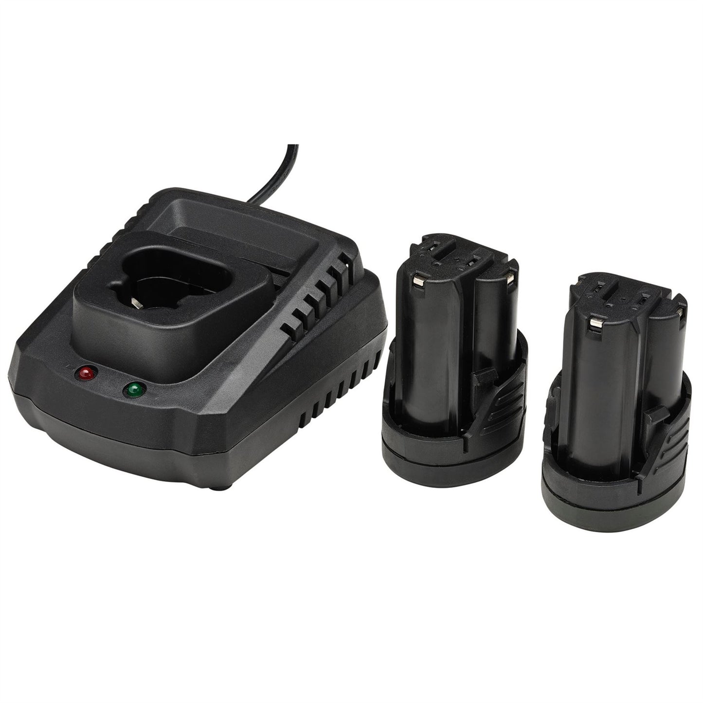 Draper 93446 12V Drill Drive and Ratchet Interchange Kit II 2 x 1.5Ah Li-ion Batteries 1 x Fast Charger and 1 x Tool Bag Draper