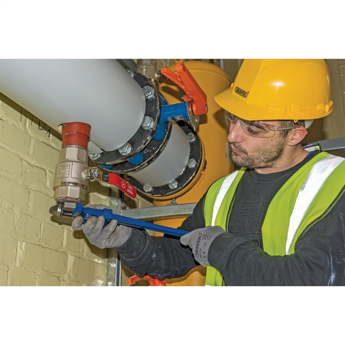 Draper 78919 Expert Adjustable Pipe Wrench 450mm 65mm Draper