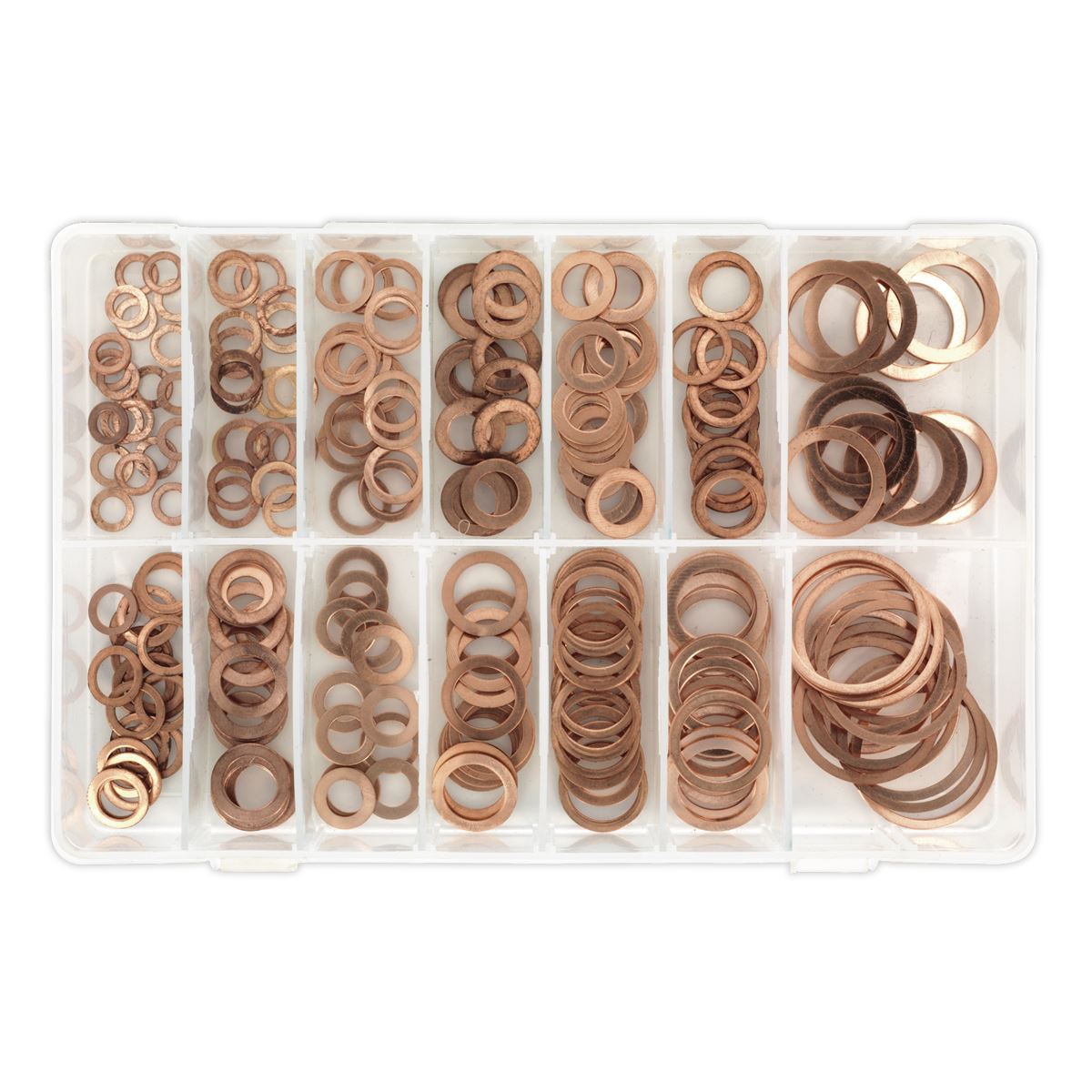 Sealey AB020CW Copper Sealing Washer Assortment 250pc - Metric Sealey