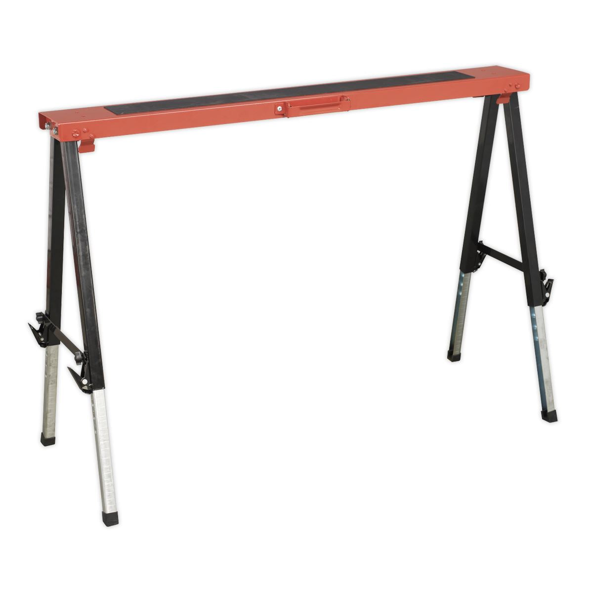 Sealey FTAL12 Fold Down Trestle with Adjustable Legs - Pair Sealey
