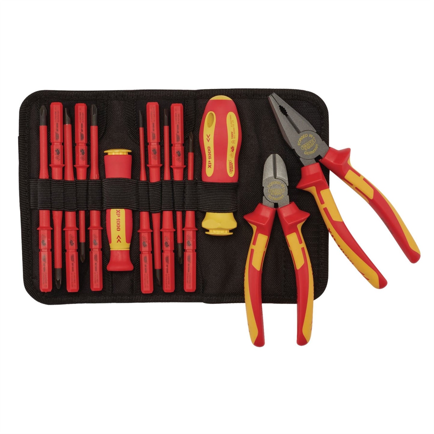 Draper 94860 XP1000® VDE Slimline Interchangeable Screwdriver and Pliers Set 14 Piece Draper
