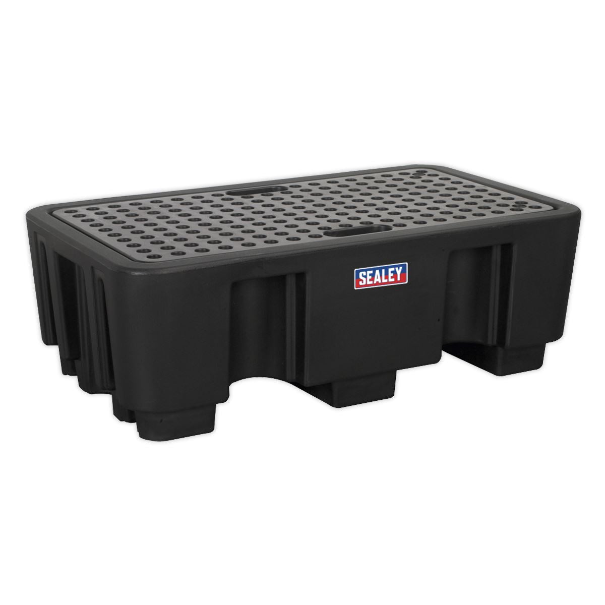 Sealey DRP17 2 Drum Polyethylene Barrel Bund Spill Pallet 1300 x 750 x 440mm Sealey