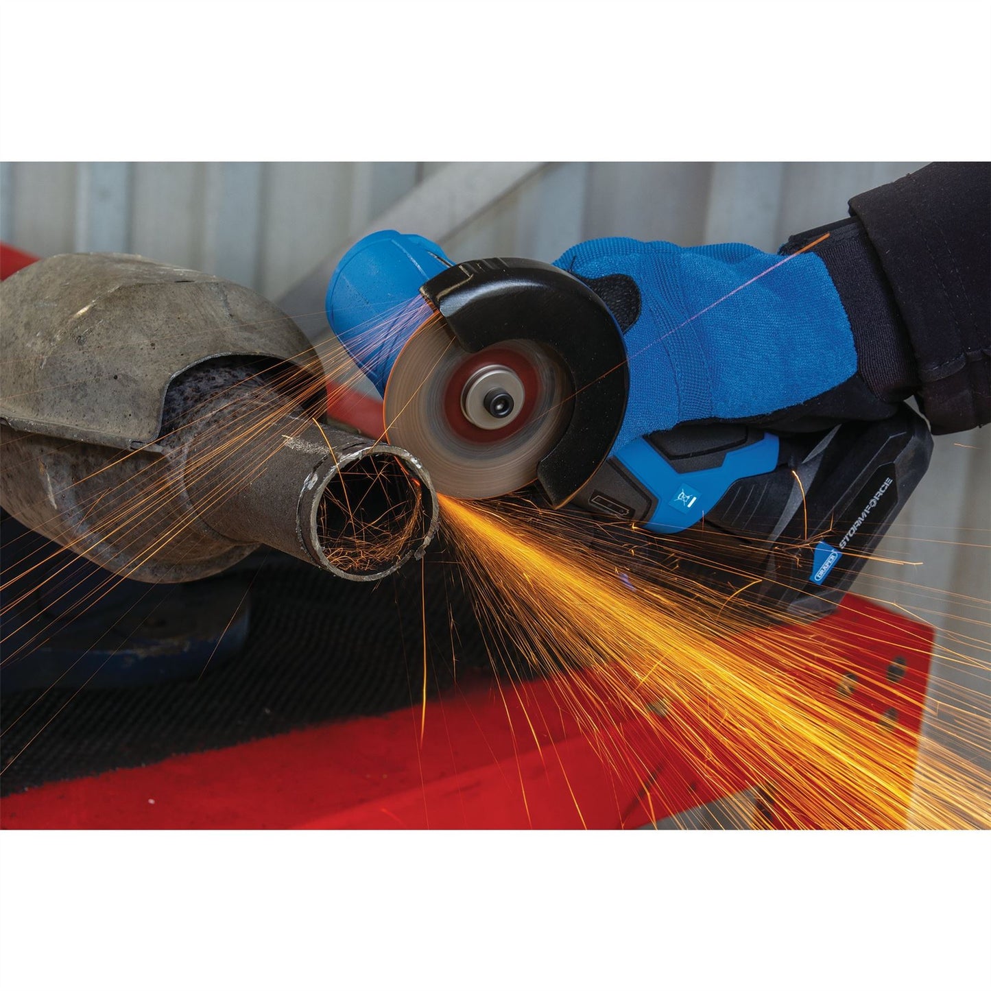 Draper 98437 Storm Force® 10.8V Power Interchange Brushless Angle Grinder/Cut Off Tool Sold Bare Draper