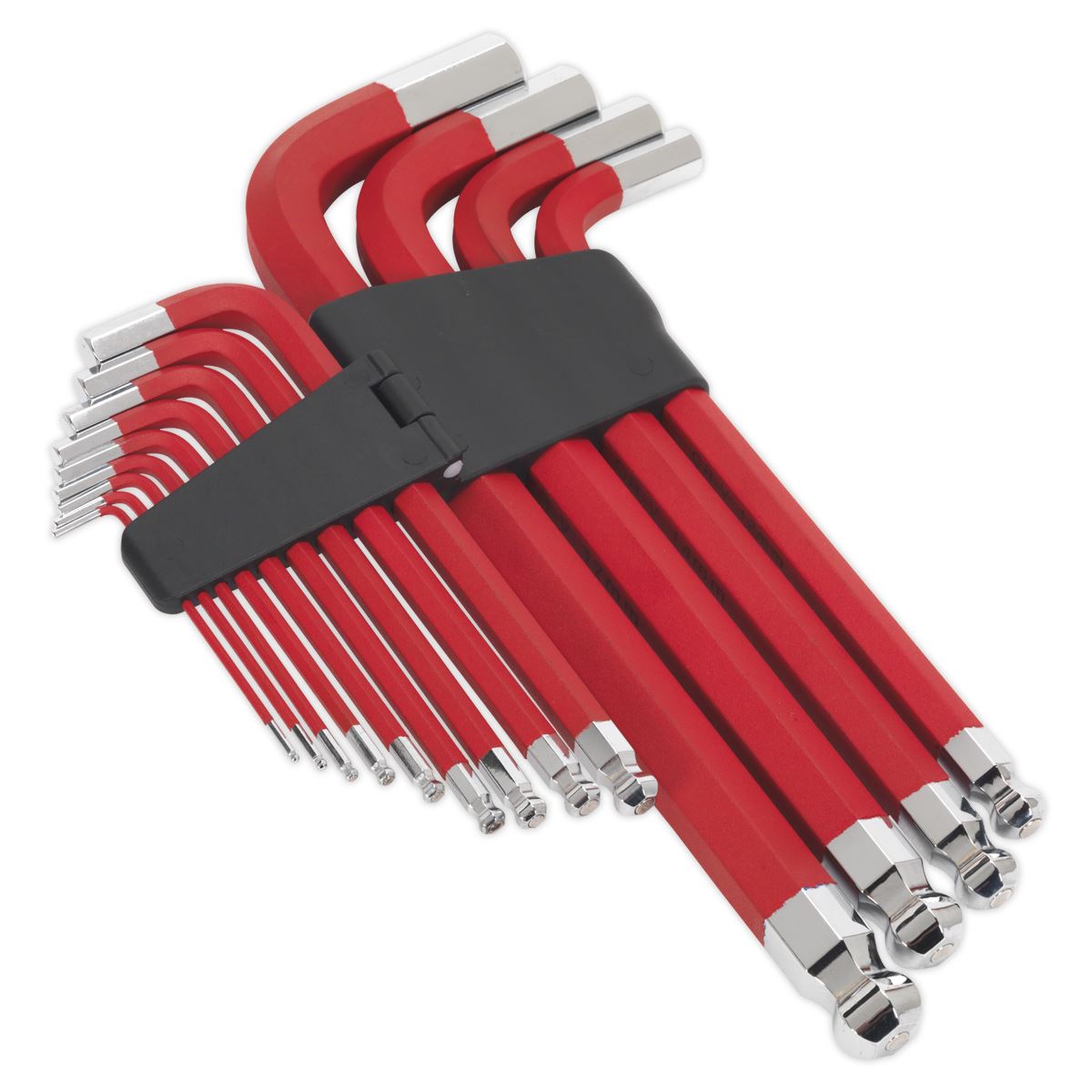 Sealey AK7187 Jumbo Ball-End Hex Key Set 13pc Anti-Slip - Metric Sealey