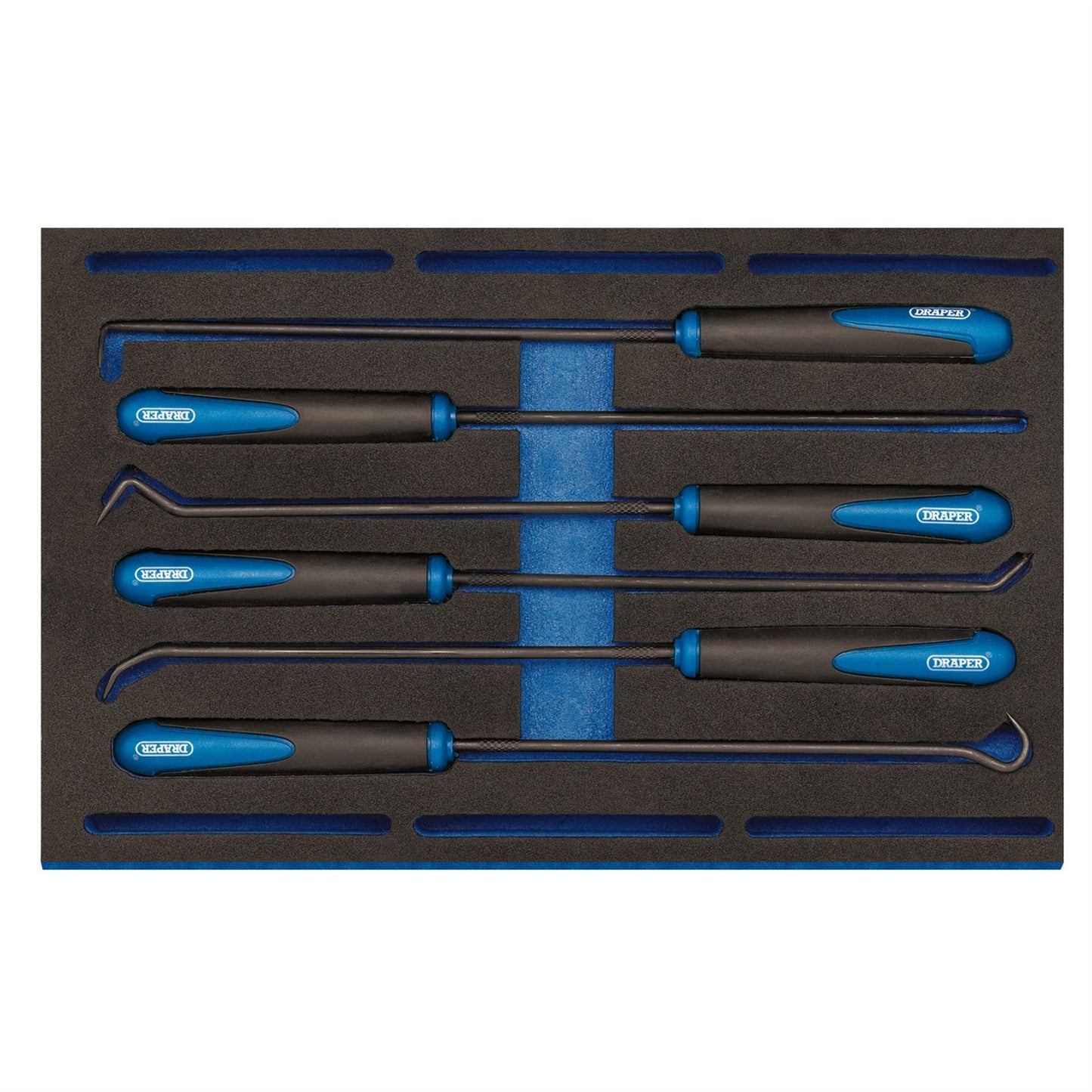 Draper 63494 Long Reach Hook and Pick Set in 1/4 Drawer EVA Insert Tray 6 Piece Draper
