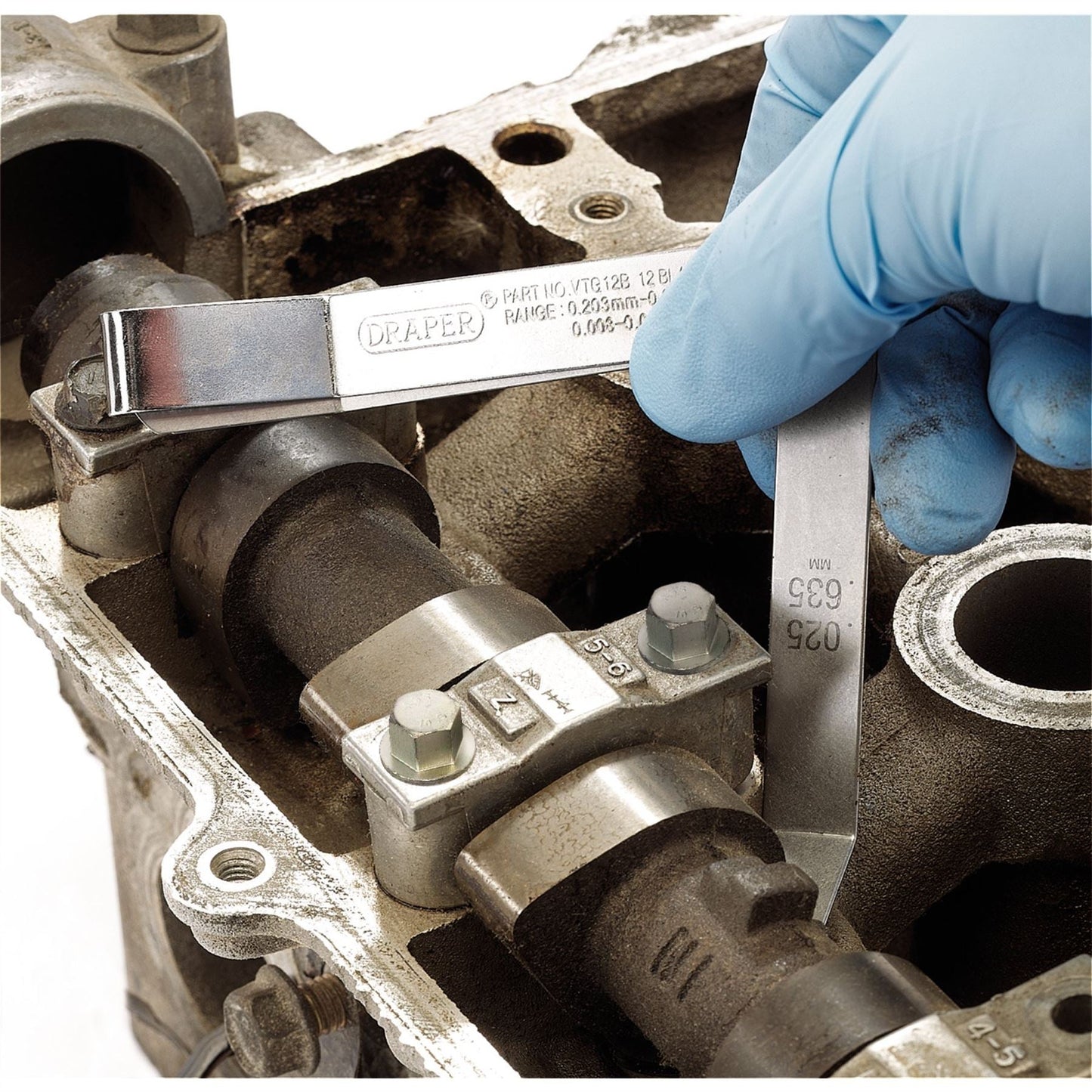 Draper 51729 12 Blade Metric and Imperial Angled Tappet Gauge Draper