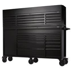 Draper 24253 BUNKER® 25 Drawer Combined Roller Cabinet and Tool Chest 72" Black - McCormickTools