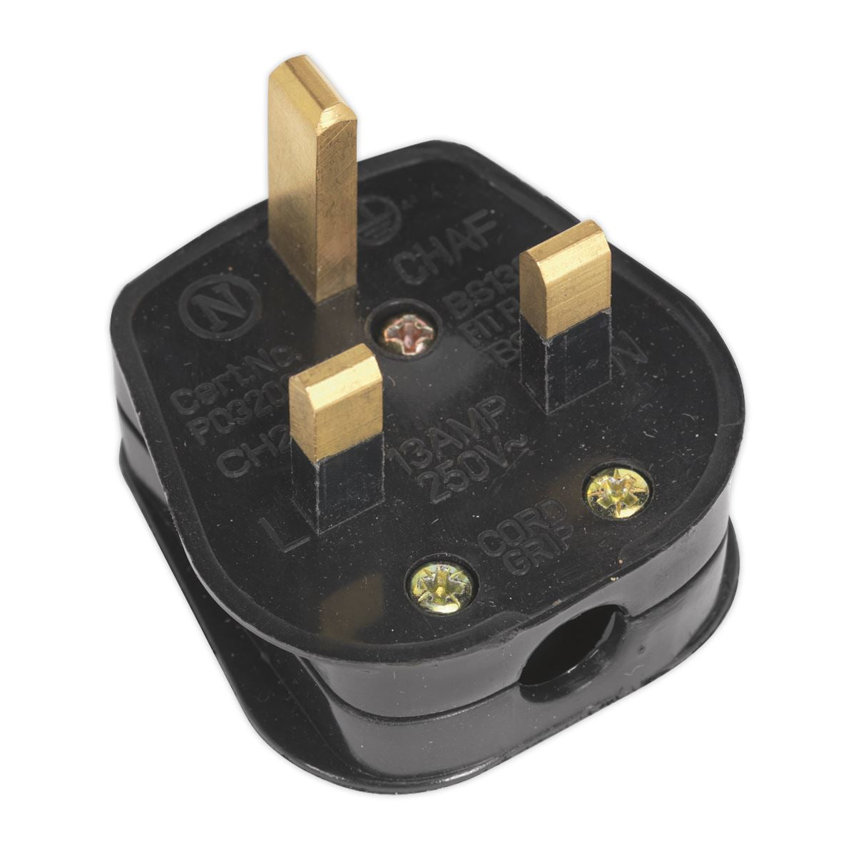 Sealey PL13/320S Black 13A Plug Sealey