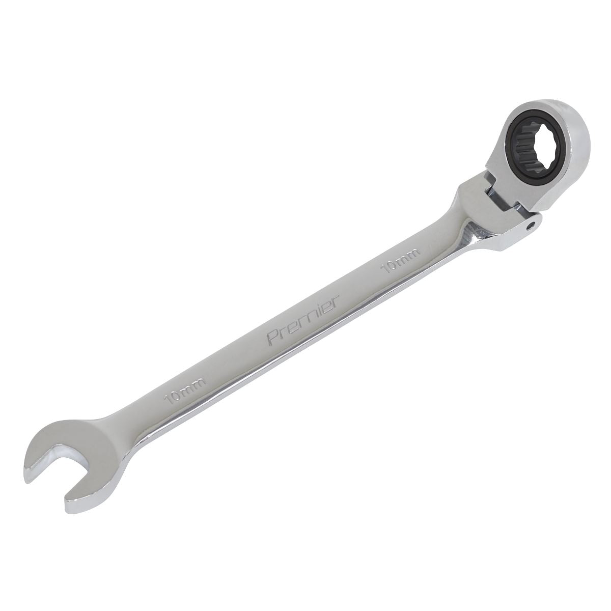 Sealey FHRCW10 Flexi-Head Ratchet Combination Spanner 10mm Sealey