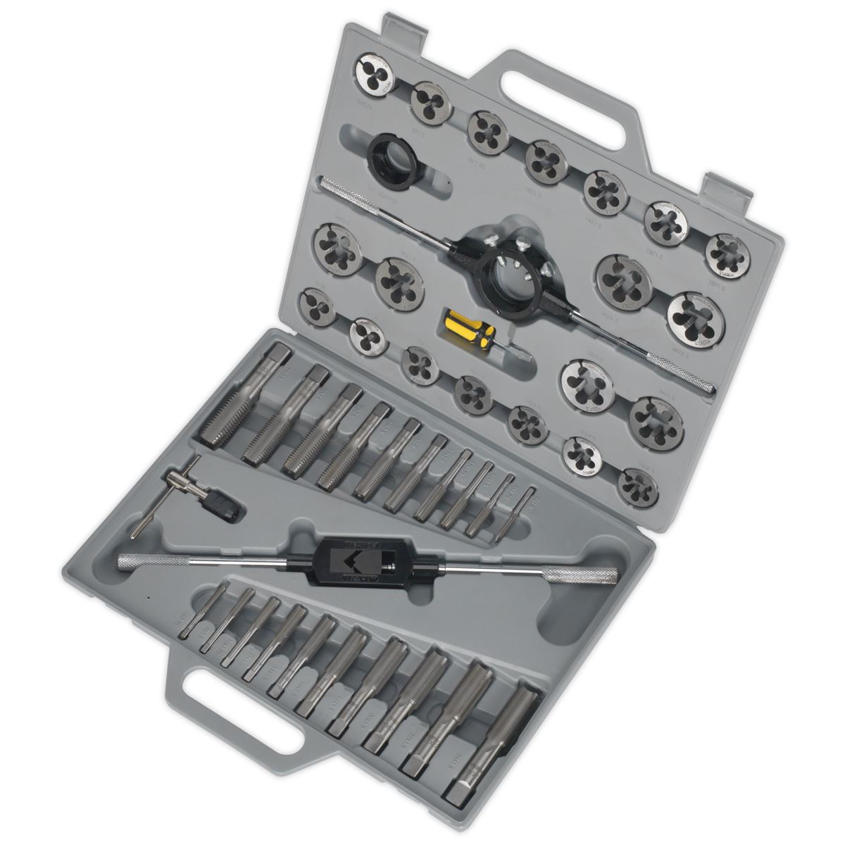 Sealey AK303 Tap & Die Set 45pc Split Dies Metric Sealey