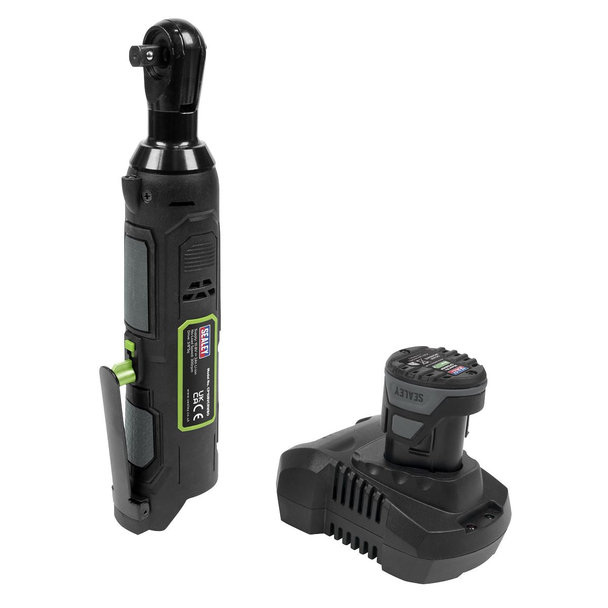 Sealey CP108VCRWBO Cordless Ratchet Wrench 3/8"Sq Drive 10.8V SV10.8 Series - Body Only Sealey