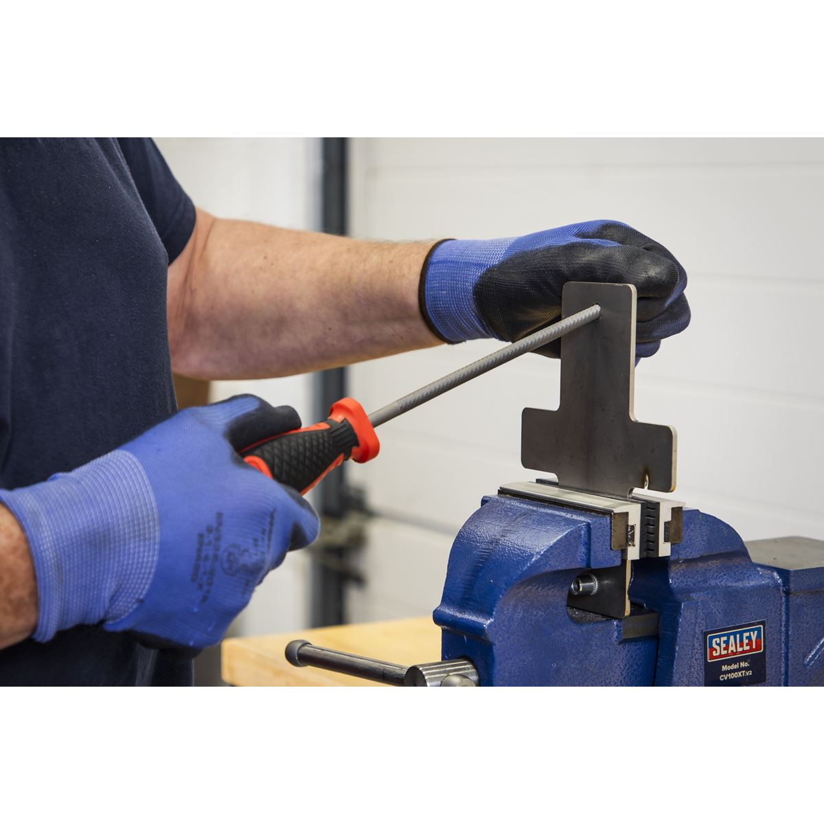 Sealey AK5862 Smooth Cut Round Engineer's File 200mm Sealey