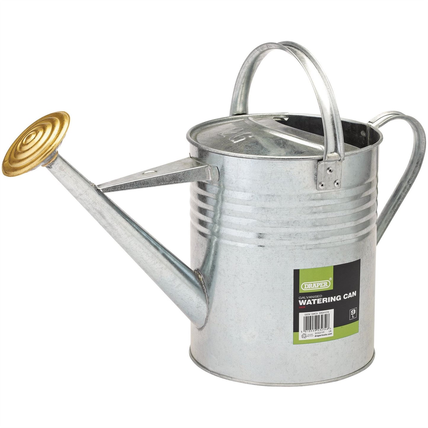 Draper 53234 Galvanised Watering Can 9L Draper
