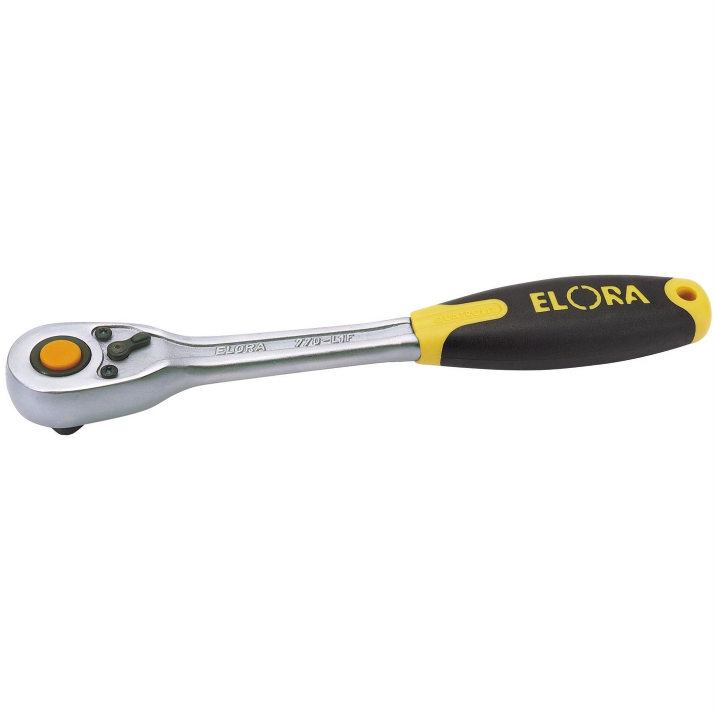 Elora 55536 Quick Release Soft Grip Reversible Ratchet 1/2" Sq. Dr. 270mm Elora