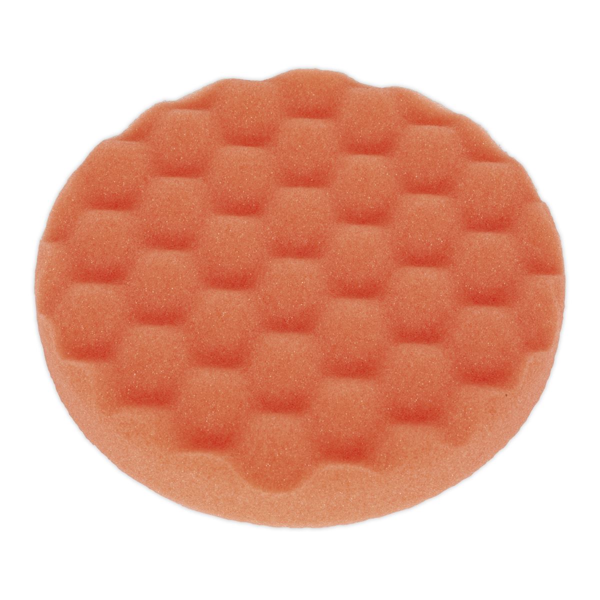 Sealey PTCCHW150O Buffing & Polishing Foam Head Hook & Loop Ø150 x 25mm Orange/Firm Sealey