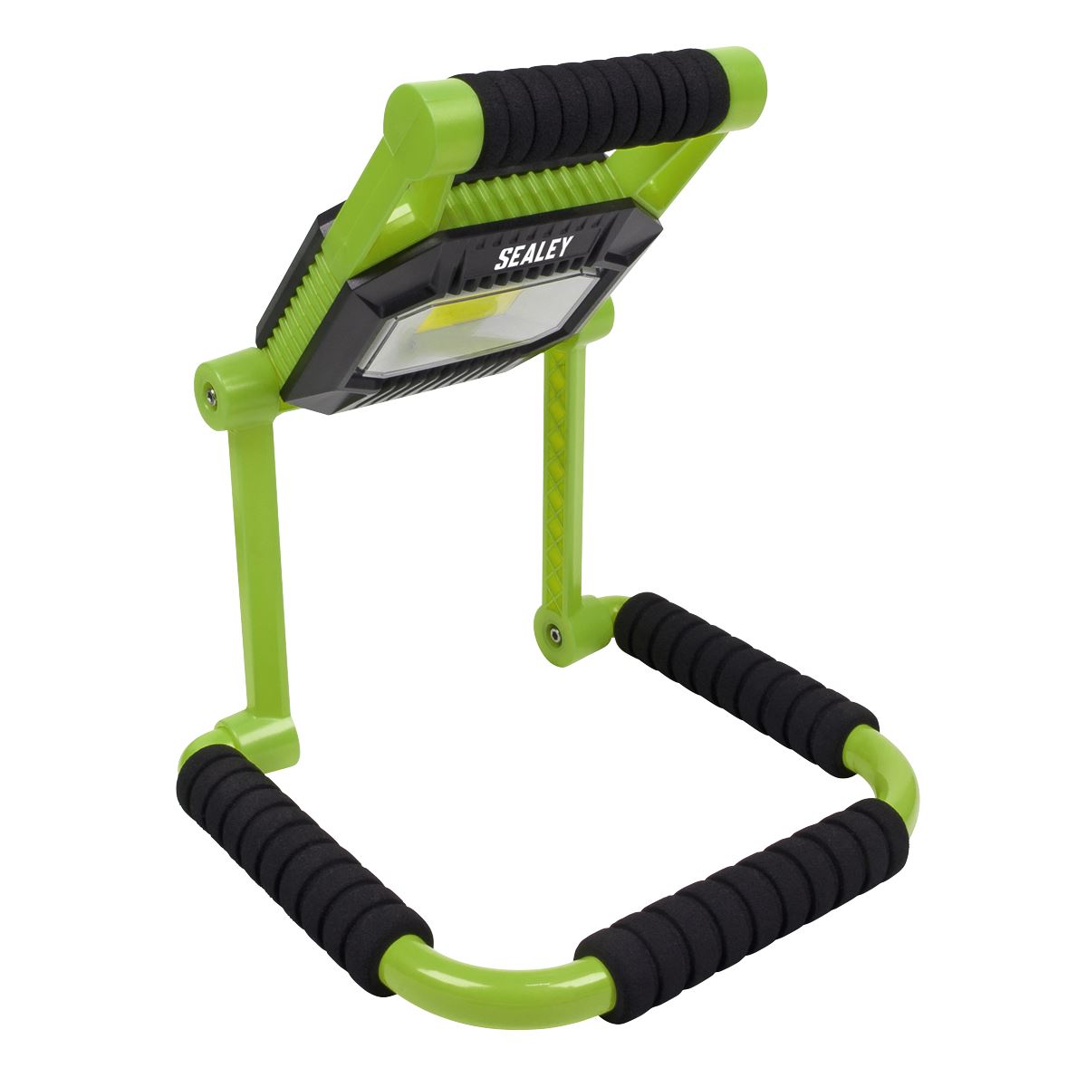 Sealey LEDFL10W Rechargeable Portable Fold Flat Floodlight 10W COB LED Lithium-ion Sealey