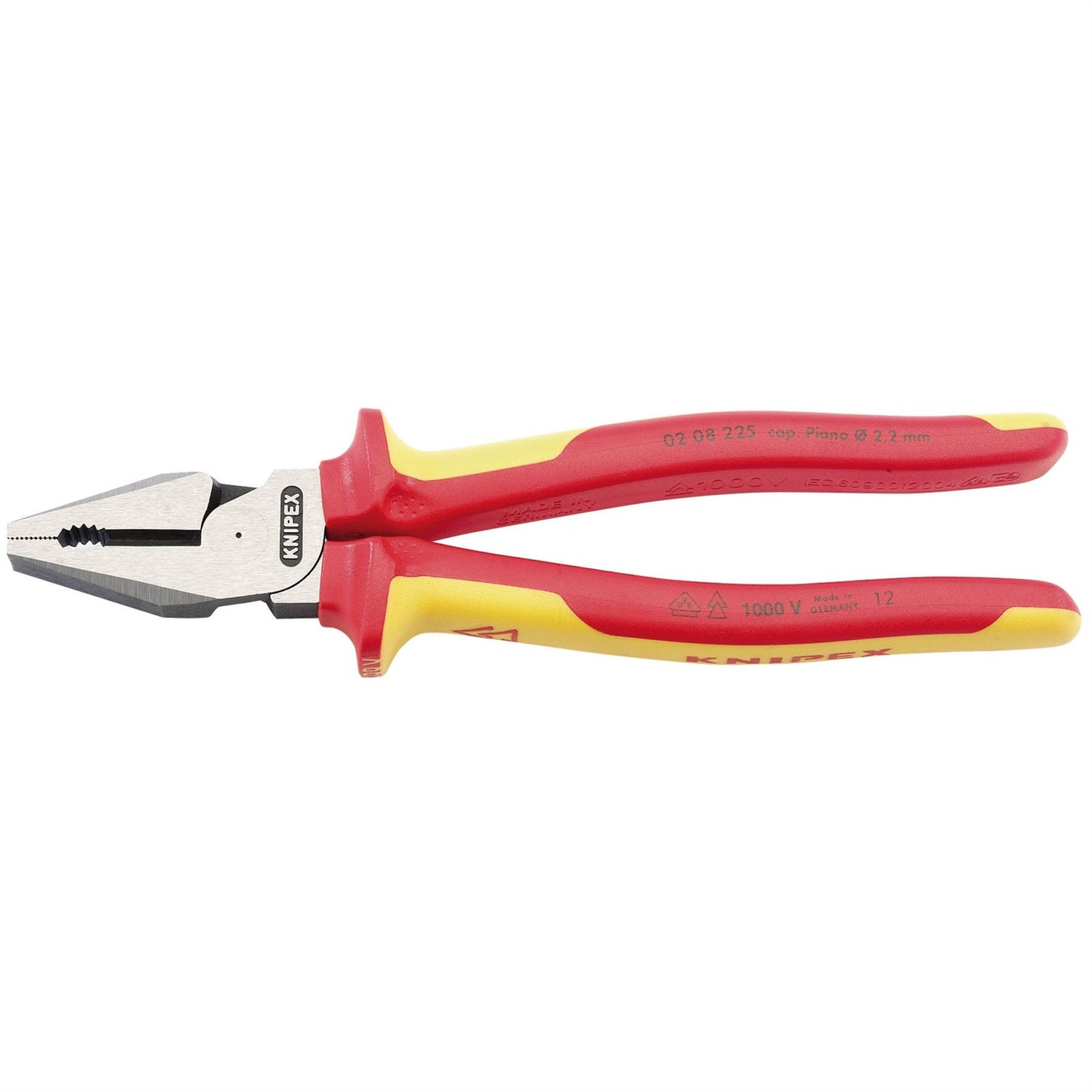 Knipex 32018 02 08 225UKSBE VDE Fully Insulated High Leverage Combination Pliers 225mm Knipex