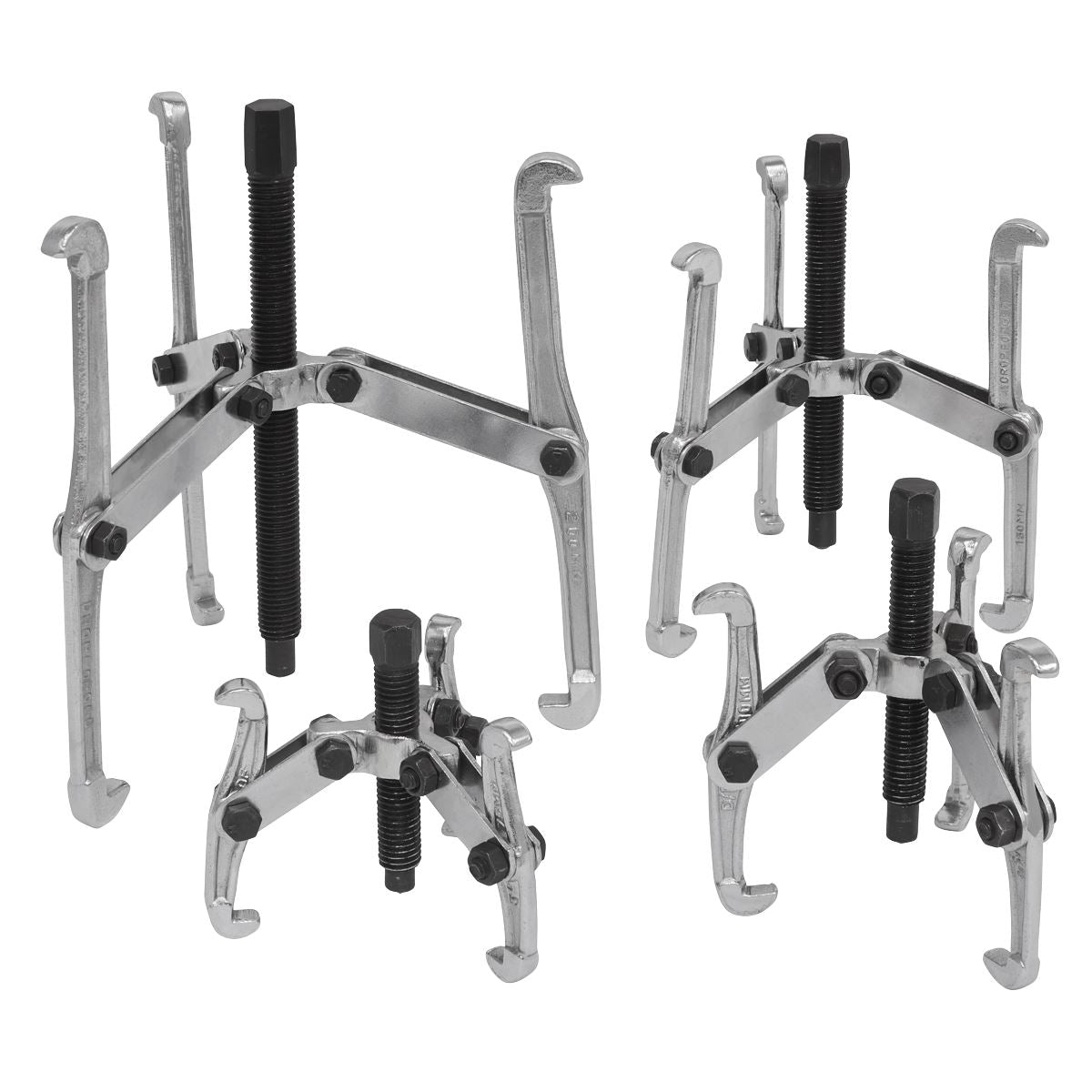 Sealey VS95 Triple Leg Gear Reversible Puller Set 4pc Sealey