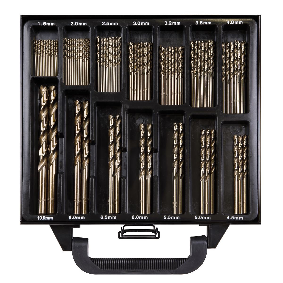 Sealey DBS99CB Drill Bit Set HSS Cobalt Fully Ground 99pc Sealey