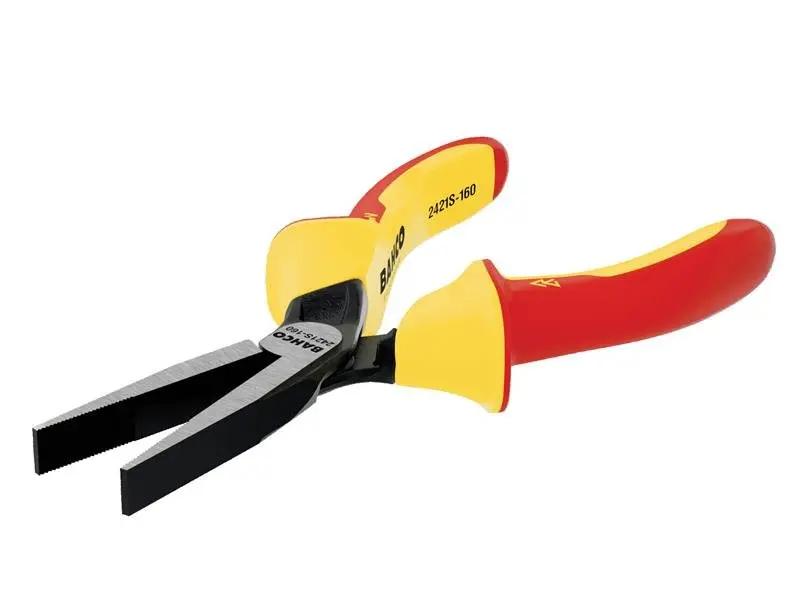 Bahco 2421S ERGO Insulated Flat Nose Pliers 160mm 6.1/4in BAH2421S160 Bahco
