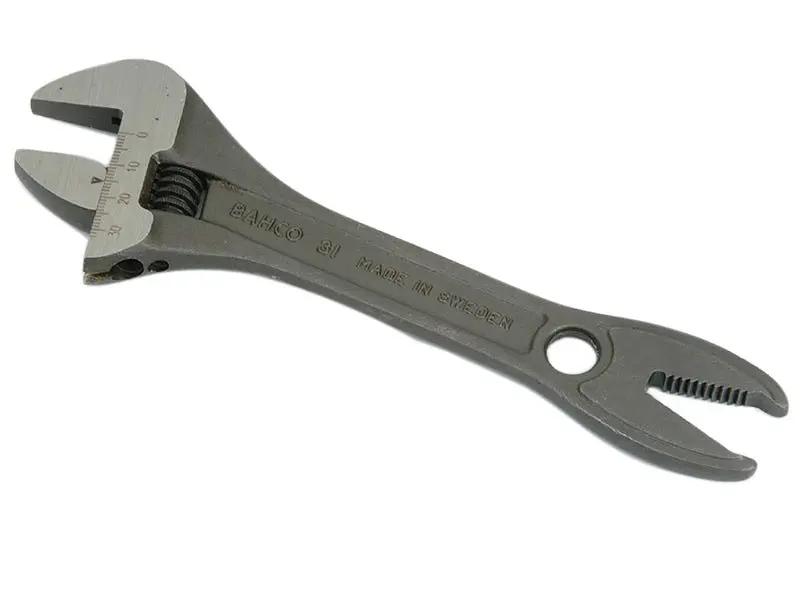 Bahco 31 Black Adjustable Wrench Alligator Jaw 200mm 8in BAHB31 Bahco