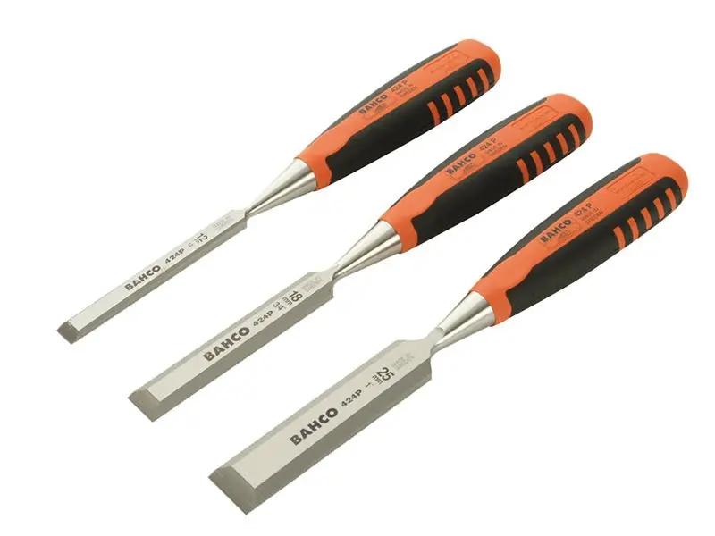 Bahco 424-P Bevel Edge Chisel Set 3 Piece BAH424PS3 Bahco
