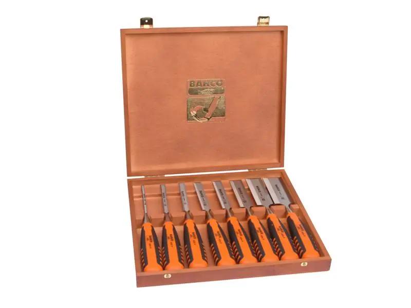Bahco 424-P Bevel Edge Chisel Set 8 Piece BAH424PS8 Bahco