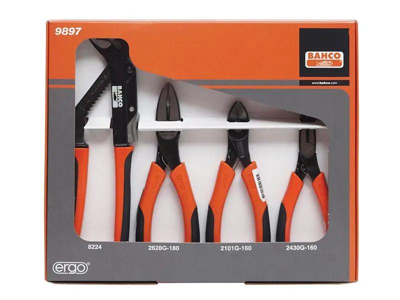 Bahco 9897 Plier Set 4 Piece BAH9897 Bahco
