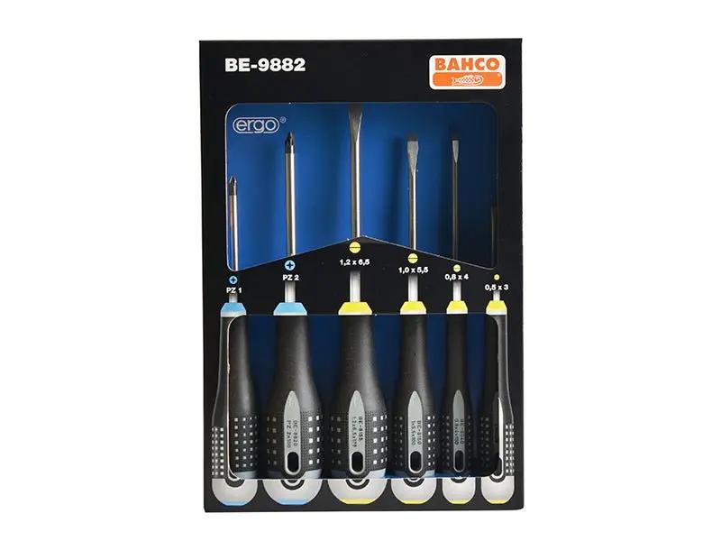 Bahco BE-9882 ERGO Screwdriver Set 6 Piece BAH9882 Bahco