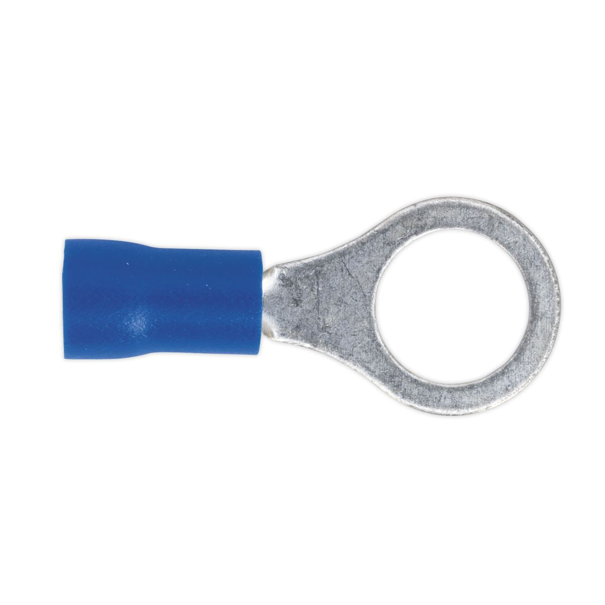 Sealey BT27 Easy-Entry Ring Terminal Ø8.4mm (5/16") Blue Pack of 100 Sealey