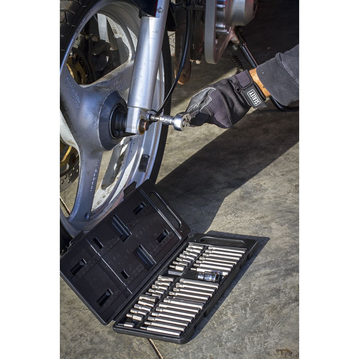 Siegen S0982 TRX-Star/Hex/Spline Bit Set 40pc 3/8" & 1/2"Sq Drive Siegen