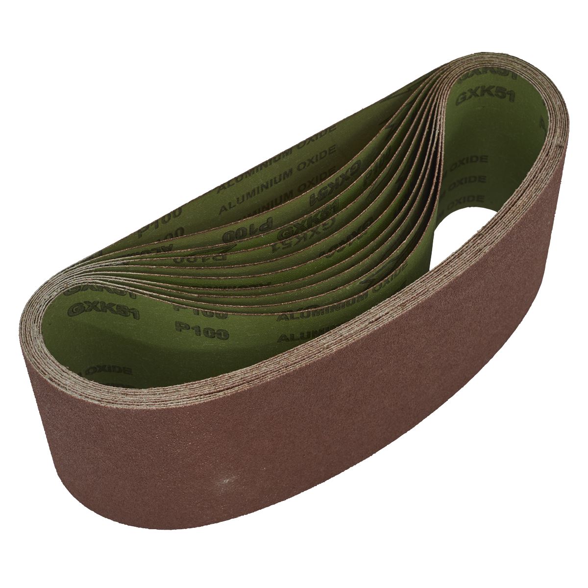 Sealey WSB61100 Sanding Belt 100 x 610mm 100Grit - Pack of 10 Sealey