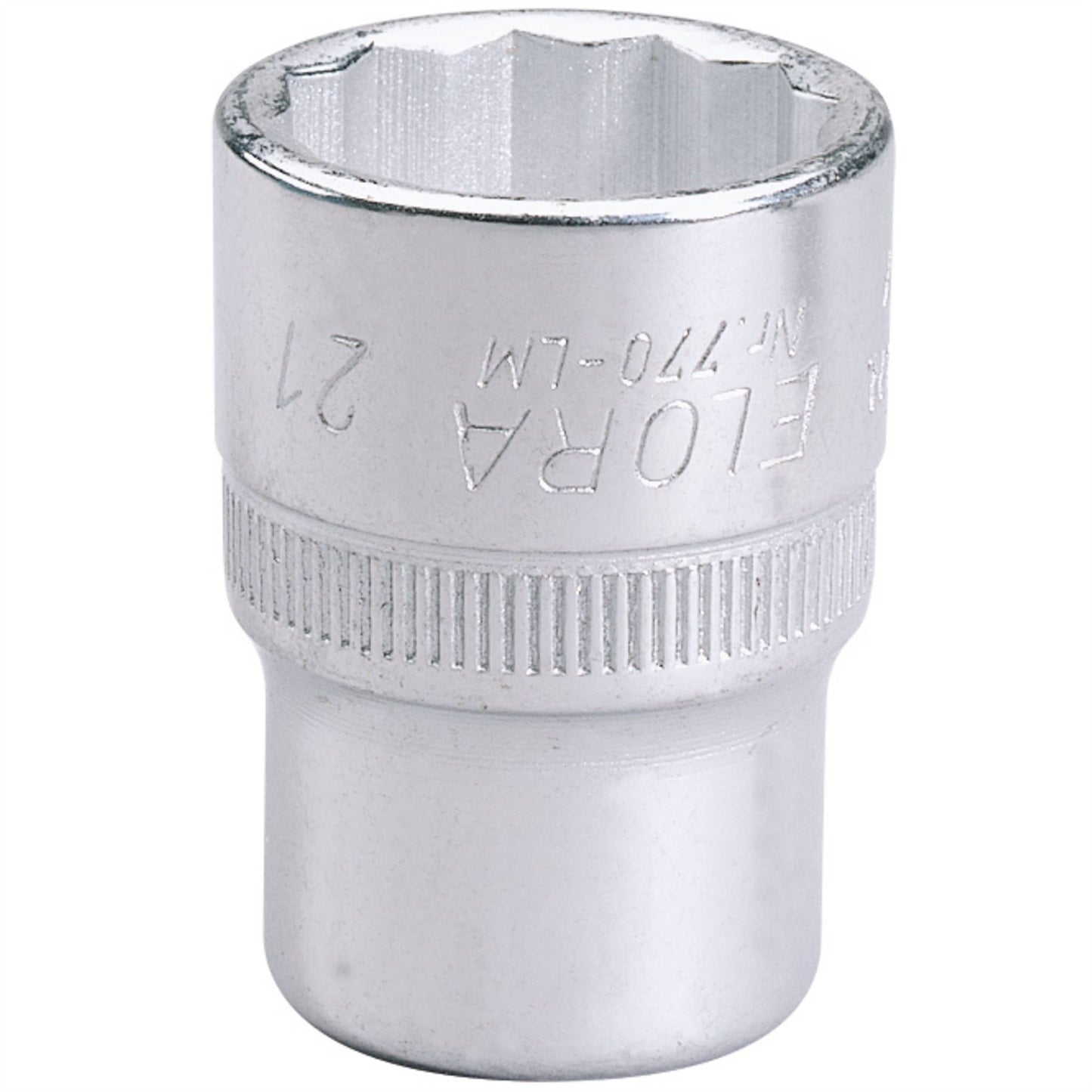 Elora 24666 Bi-Hexagon Socket 1/2" Sq. Dr. 21mm Elora