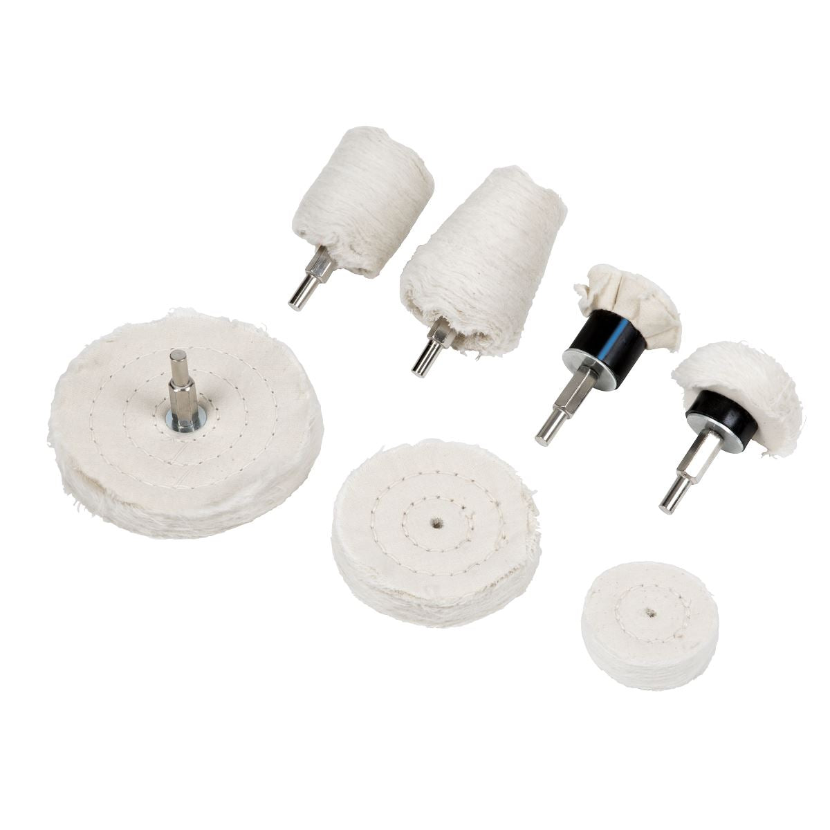 Sealey BGPW08 Polishing Wheel Set 8pc Sealey