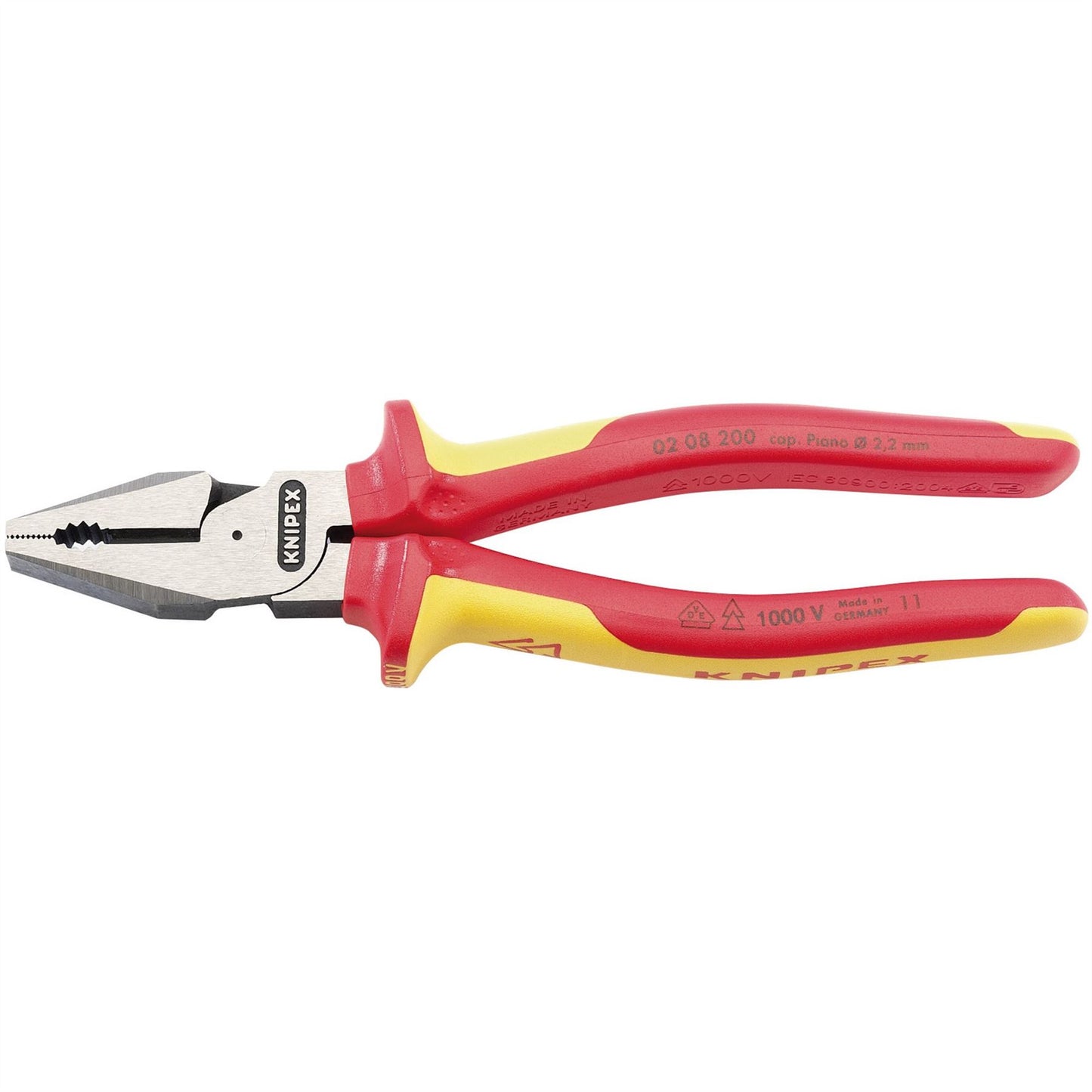 Knipex 31861 02 08 200UKSBE VDE Fully Insulated High Leverage Combination Pliers 200mm Knipex