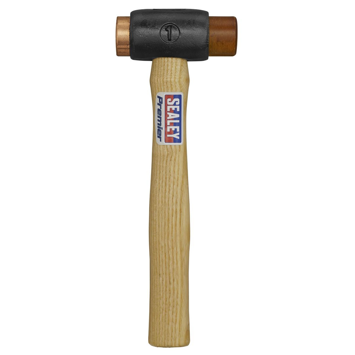 Sealey CRF15 Copper/Rawhide Faced Hammer 1.5lb Hickory Shaft Sealey